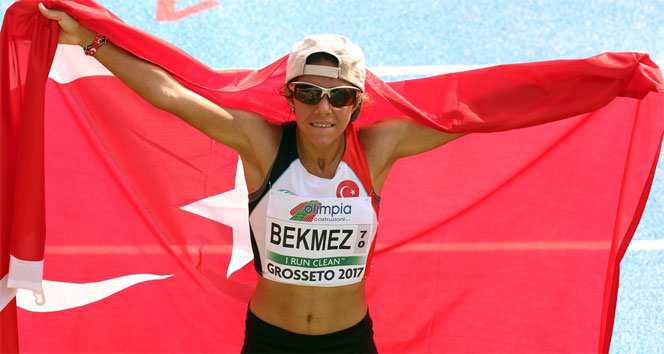 Meryem Bekmez, üçüncü oldu