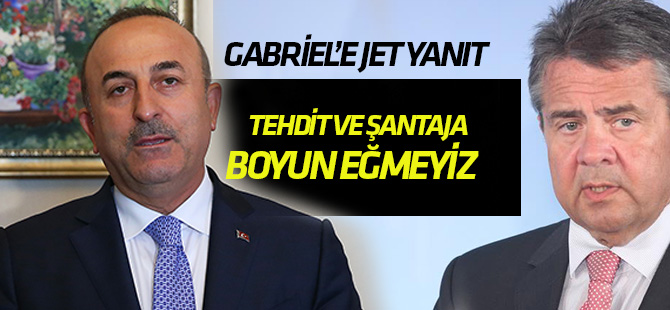 Çavuşoğlu'ndan Gabriel'e yanıt: Tehdit ve şantaja boyun eğmeyiz