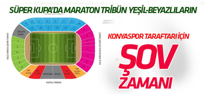 Süper Kupa'da süper kura:  Maraton tribün Konyaspor'un