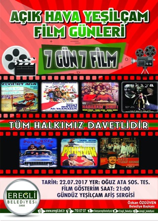 Açık hava sinema günleri başlıyor