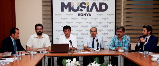 MÜSİAD Konya Şubesi’nde “Kamu–Üniversite–Sanayi İşbirliği” konusu anlatıldı