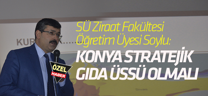 Soylu: Konya Stratejik Gıda Üssü Olmalı