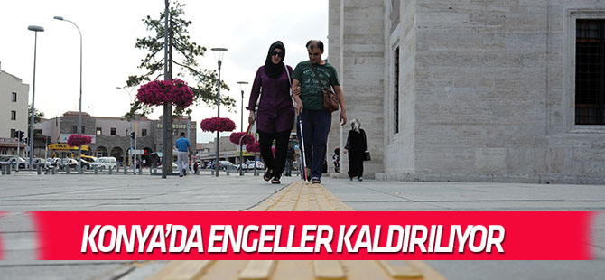 Konya’da engelleri kaldıran yollar yapılıyor