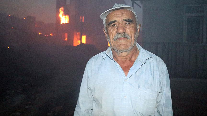 Kredisini ödedikleri evlerini alevler aldı