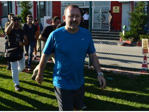 Sergen Yalçın, Eskişehirspor'la antrenmana çıktı
