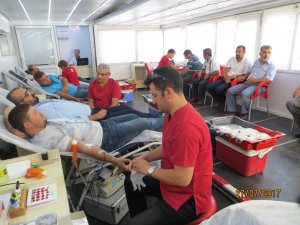 Karapınar'da kan bağışı