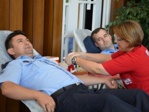 Belediye personelinden kan bağışı