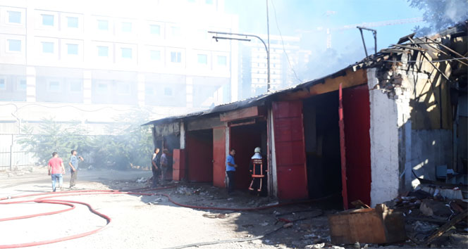 Başkent’te sanayi sitesinde korkutan yangın