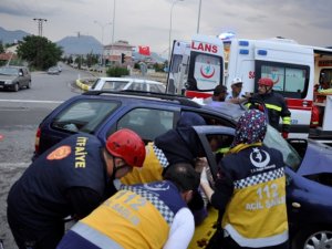 Böbrek nakli oldu,  kazada yaralandı