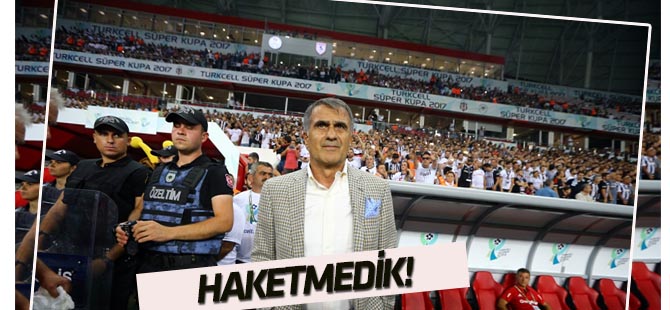 Şenol Güneş: Yenilgiyi haketmedik