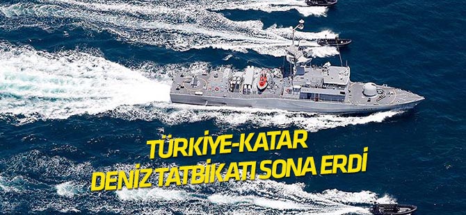 Türkiye ile Katar arasındaki deniz tatbikatı sona erdi