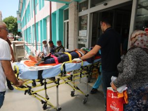 Damdan düşen çocuk hastanelik oldu