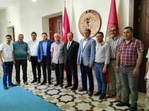 Gazeteciler Cemiyetinden Vali Canbolat'a ziyaret