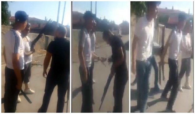 Eskişehir'de pompalı-palalı dehşet! / VİDEO