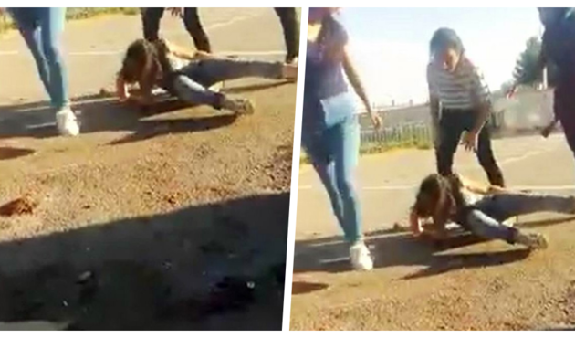 Liseli kızların dehşete düşüren kavgası! / VİDEO