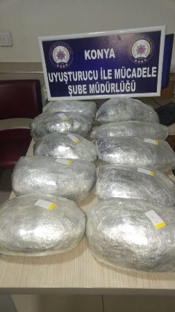 Konya'daki uyuşturucu operasyonundan 9 tutuklama