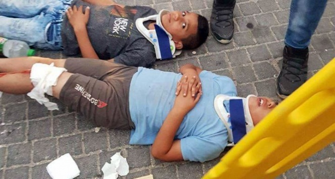 İsrailli yerleşimci, 4 Filistinli çocuğa çarpıp kaçtı