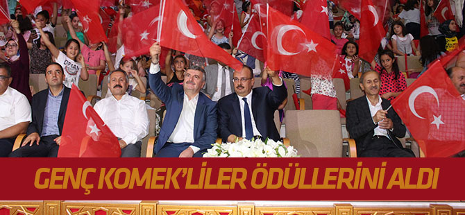 Genç KOMEK’liler ödüllerini aldı