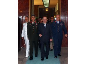 Kahraman'a, kuvvet komutanlarından veda ziyareti