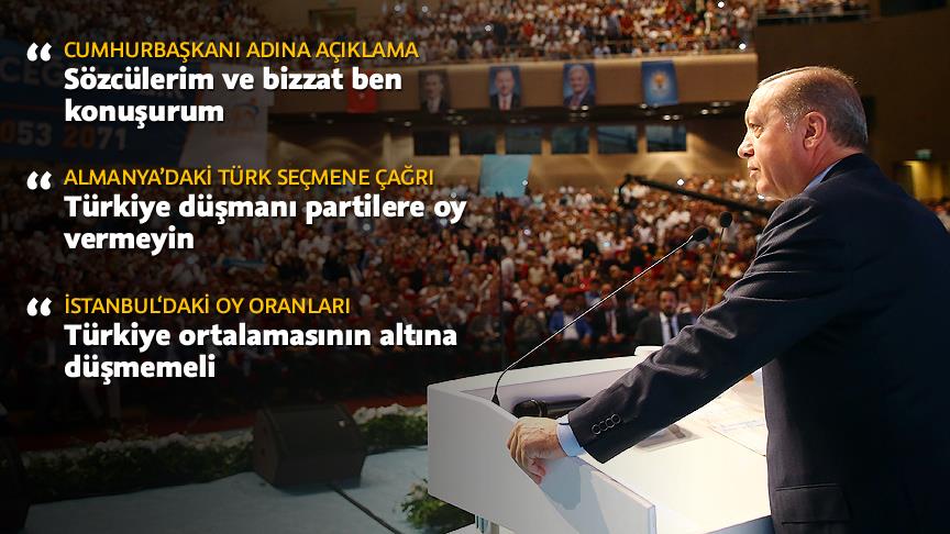 Cumhurbaşkanı Erdoğan: Eğer racon kesilecekse bu raconu bizzat kendim keserim