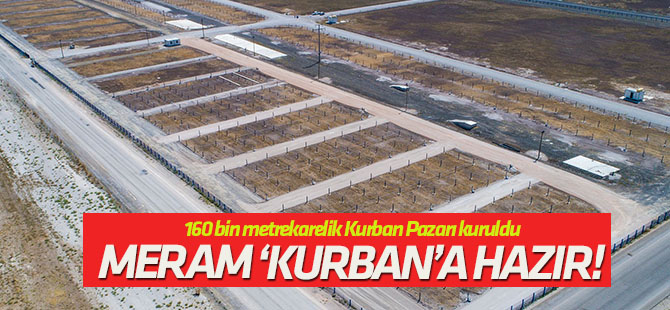 Meram’da kurban hazırlıkları tamam