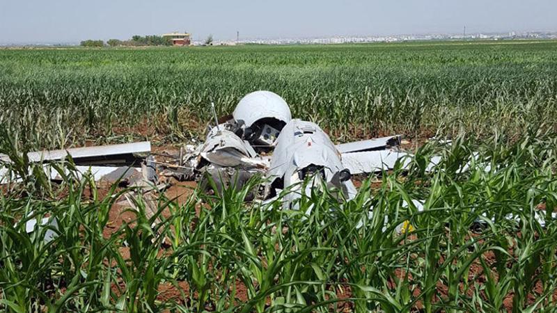 ABD'nin insansız hava aracı  Mısır tarlasına  düştü