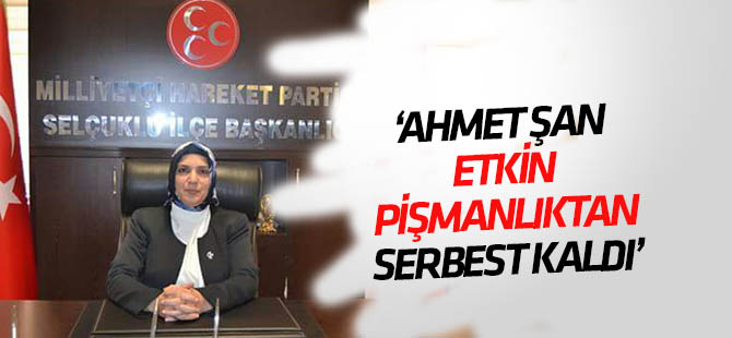 Güzide Çıpan: Ahmet Şan etkin pişmanlıktan serbest kaldı