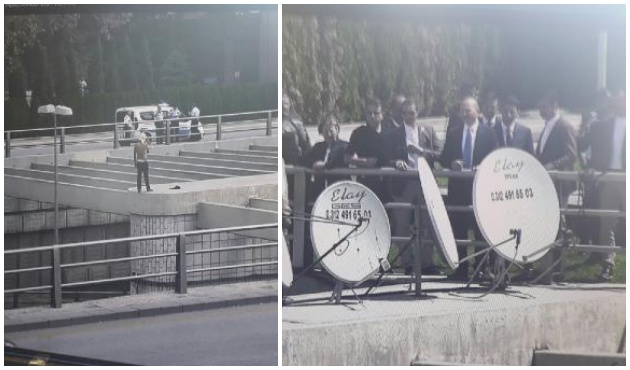 İçişleri Bakanlığı önünde intihar girişimi! Bakan Soylu ikna etti...