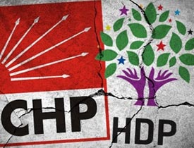 CHP ile HDP daha bir araya gelmeden birbirine girdi