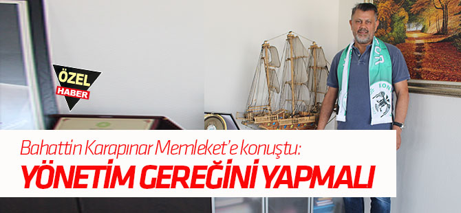 Bahattin Karapınar, Salih Tuzcu'nun Konyaspor'a müdahalesini anlattı