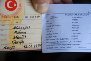 11 yaşındaki Fatma'ya seçmen kağıdı