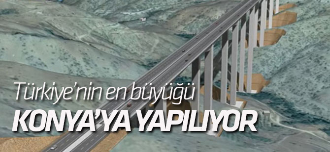 Türkiye'nin en yüksek ayaklı 'gerdanlığı' Konya'ya yapılıyor