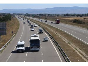 Tatilciler dönüş yolunda