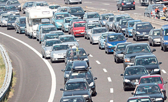Konya-Ankara karayolunda trafik yoğunluğu