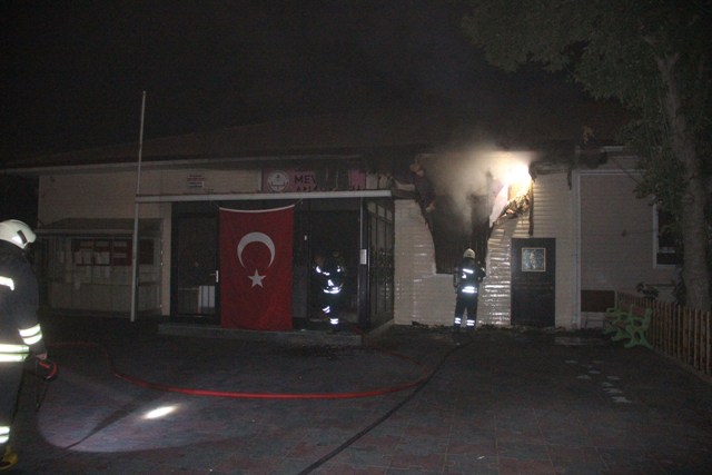 Konya'da anaokulunda yangın