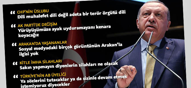 Erdoğan AK Parti Genişletilmiş İl Başkanları Toplantısında konuştu