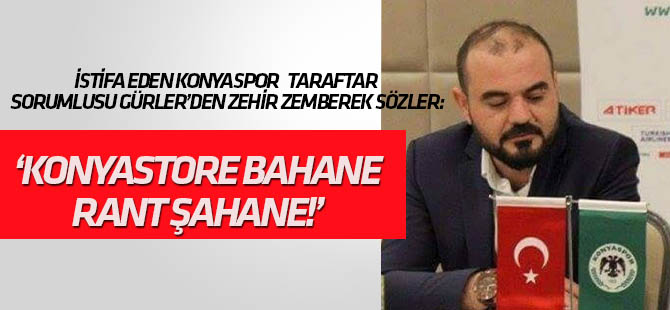 Konyaspor taraftar sorumlusu İsa Gürler "rant" imasıyla istifa etti