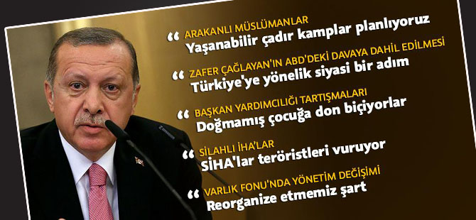 Cumhurbaşkanı Erdoğan'dan gündeme ilişkin önemli açıklamalar