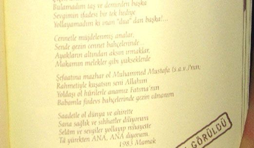 Cezaevinden ANA'ya ağlatan mektup!