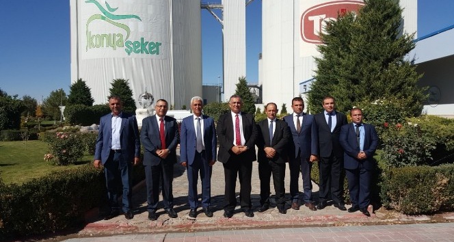 KKTC Tarım Bakanı Nazım Çavuşoğlu, Konya Şeker’i ziyaret etti