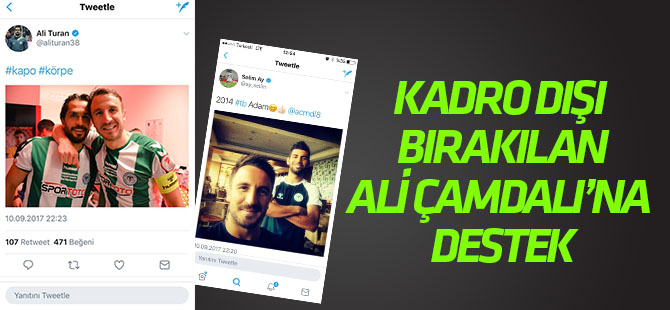 Ali Turan ve Selim Ay'dan Ali Çamdalı'na destek