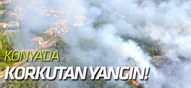 Konya'da Makilik Alanda Yangın Korkuttu