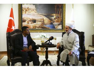 Keleş, Avrupa Rohingya Konseyi Başkanı Kyaw'ı kabul etti