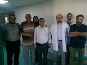 İlk ziyaretini doktorlarına yaptı