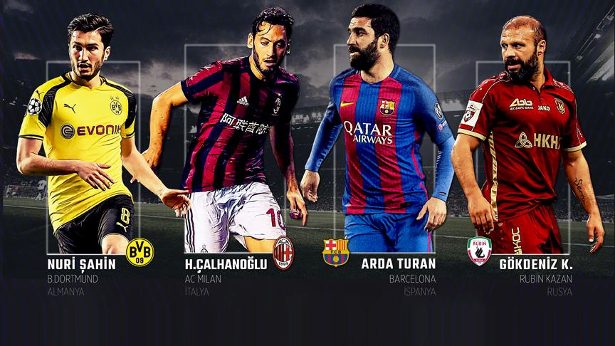 Milli futbolcular Avrupa'nın dört bir yanında top koşturuyor