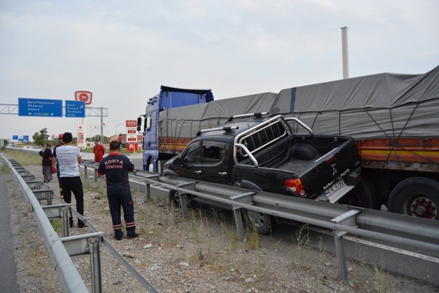 Konya’da trafik kazası: 2 yaralı