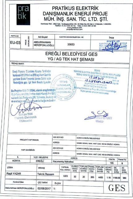 Ereğli Belediyesi, Elektrik Üretecek