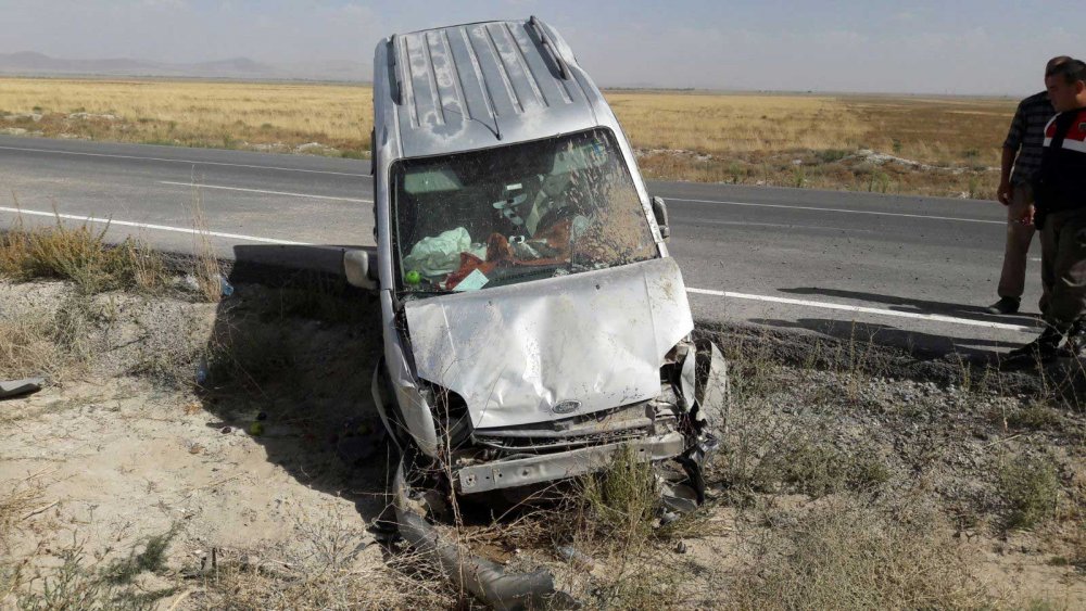 Konya'da trafik kazası: 2 yaralı
