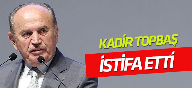İstanbul Büyükşehir Belediye Başkanı Topbaş istifa etti