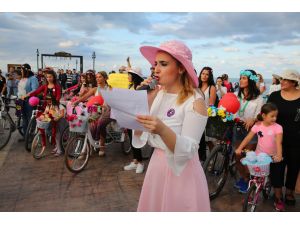 Samsun'da "Süslü Kadınlar" pedal çevirdi